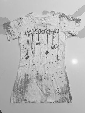 Affliction White Graphic Crewneck with Black Logo